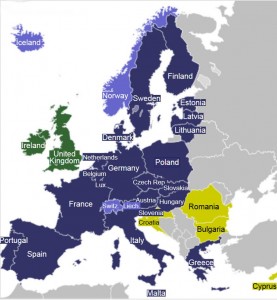 mapa schengen